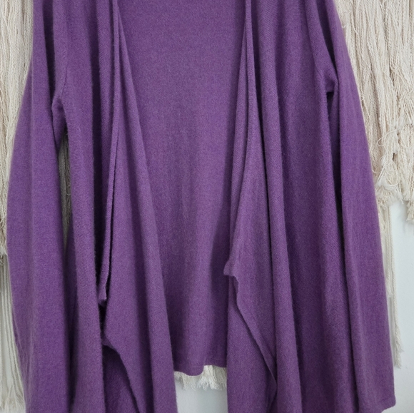 Saks Fifth Avenue Black Label Purple Women's Cardigan - Picture 5 of 14